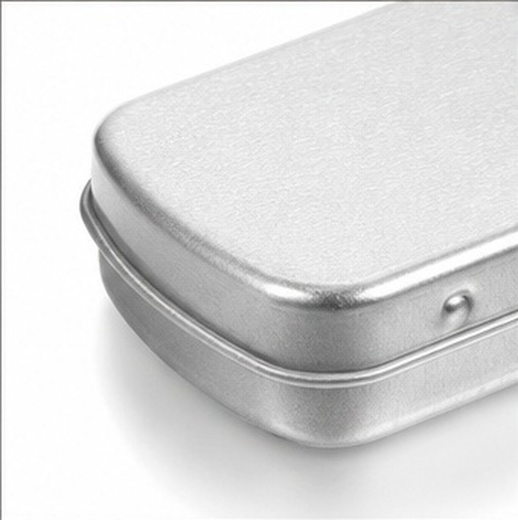 Tin Container Lid - 5 unidades de cajas metálicas portátiles,