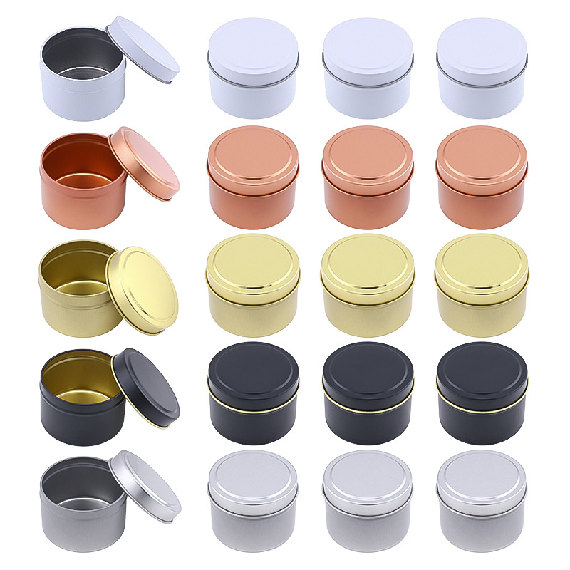 Candle Making Jars With Lids - Latas Redondas de Aluminio para Velas