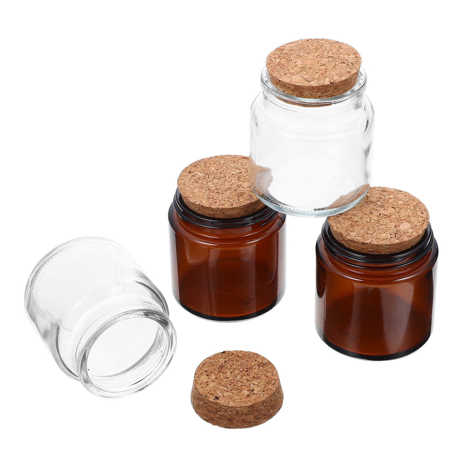 Candle Making Jars With Lids - Juego de 4 Frascos de Vidrio
