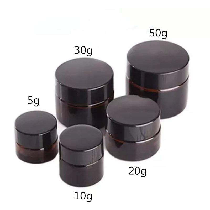 Candle Making Jars With Lids - 20 Frascos de Vidrio Ámbar Mini