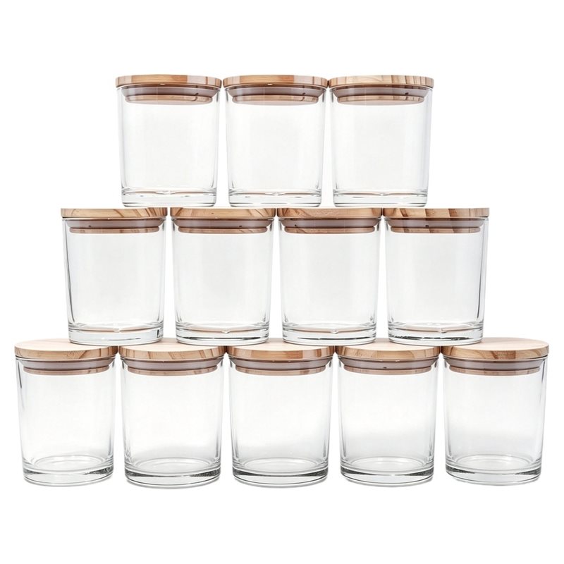 Candle Making Jars With Lids - ABRU: 12 recipientes vacíos de 7