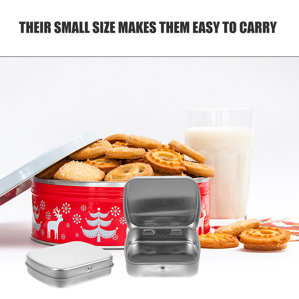 5 unidades de cajas metálicas  - Tin Container Lid reseña y precio