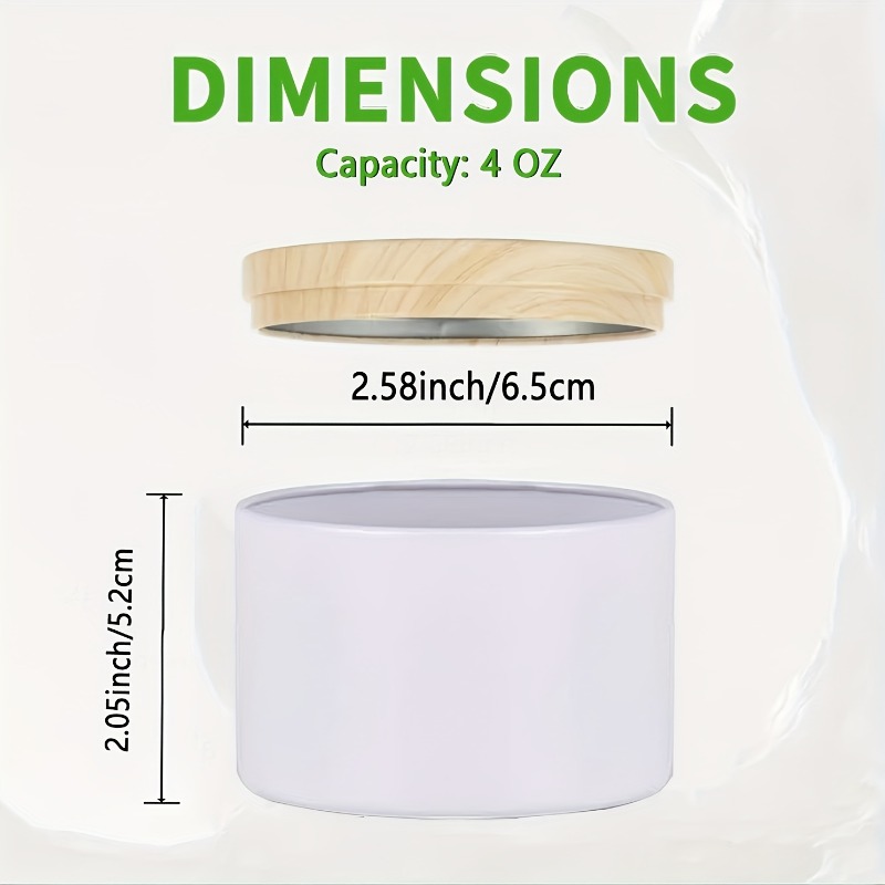 Tarro de vela de Metal blanco, - Candle Making Jars With Lids reseña y precio