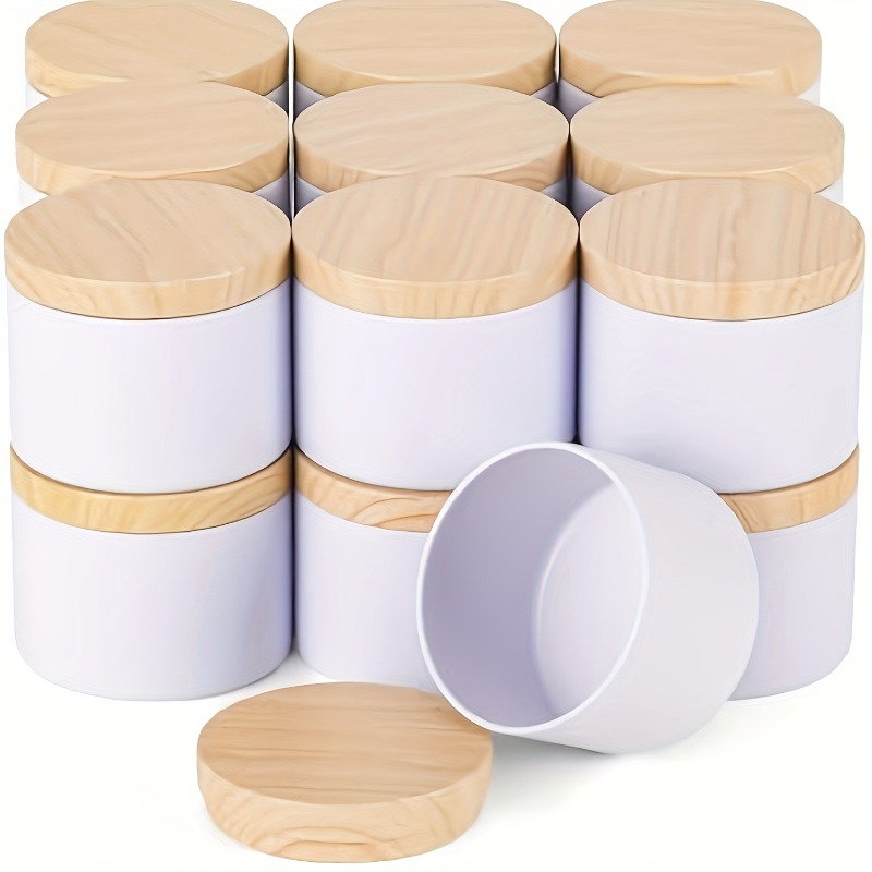 Tarro de vela de Metal blanco, - Candle Making Jars With Lids reseña y precio