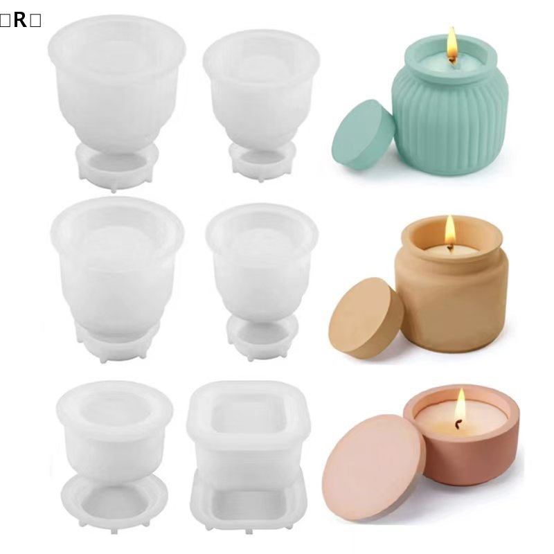 maveraRuds1set Molde de silico - Candle Making Jars With Lids reseña y precio