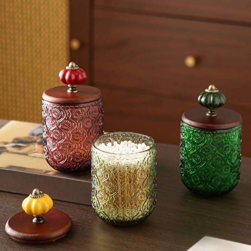 Caja de almacenamiento retro d - Candle Making Jars With Lids reseña y precio